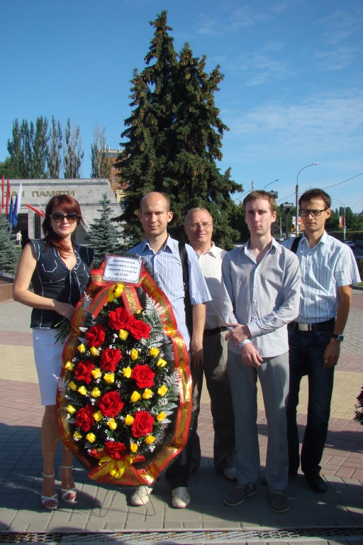 22 июня, в День памяти и скорби, воронежские газовики приняли участие в торжественной церемонии на Чижовском плацдарме